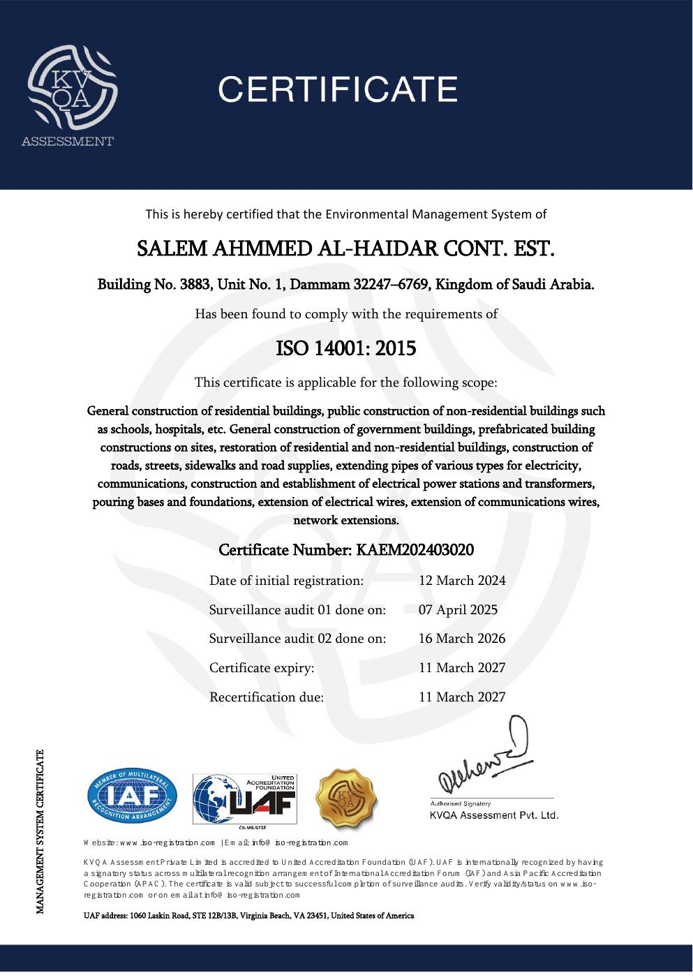 ISO 14001:2015