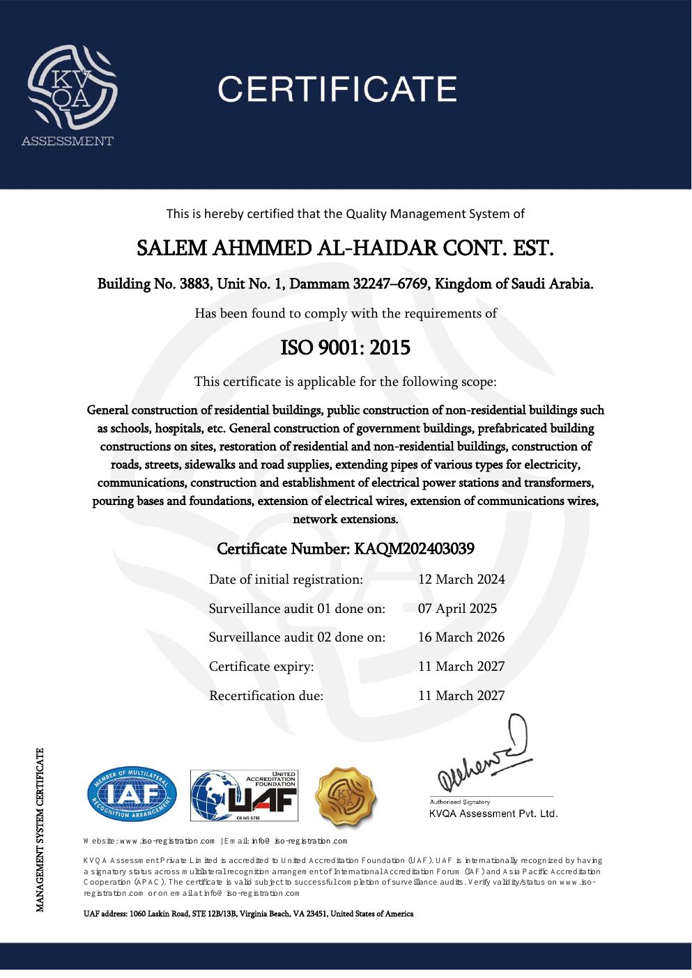 ISO 9001:2015
